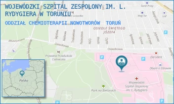 ODDZIAŁ CHEMIOTERAPII NOWOTWORÓW - WOJEWÓDZKI SZPITAL ZESPOLONY IM. L. RYDYGIERA W TORUNIU - ŚW. JÓZEFA 53-59, TORUŃ