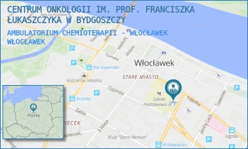 AMBULATORIUM CHEMIOTERAPII - WŁOCŁAWEK - CENTRUM ONKOLOGII IM. PROF. FRANCISZKA ŁUKASZCZYKA W BYDGOSZCZY - KRÓLEWIECKA 2A, WŁOCŁAWEK