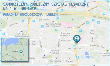 PORADNIA ONKOLOGICZNA - UNIWERSYTECKI SZPITAL KLINICZNY NR 1 W LUBLINIE - RADZIWIŁŁOWSKA 13, LUBLIN