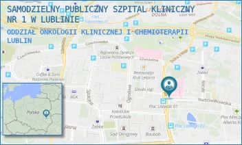 ODDZIAŁ ONKOLOGII KLINICZNEJ I CHEMIOTERAPII - UNIWERSYTECKI SZPITAL KLINICZNY NR 1 W LUBLINIE - RADZIWIŁŁOWSKA 13, LUBLIN
