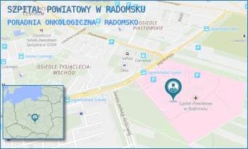 PORADNIA ONKOLOGICZNA - SZPITAL POWIATOWY W RADOMSKU - UL. JAGIELLOŃSKA 36, RADOMSKO