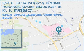 ODDZIAŁ ONKOLOGII KLINICZNEJ/CHEMIOTERAPII - SZPITAL SPECJALISTYCZNY W BRZOZOWIE PODKARPACKI OŚRODEK ONKOLOGICZNY IM. KS. B. MARKIEWICZA - UL. KS. J. BIELAWSKIEGO 18, BRZOZÓW