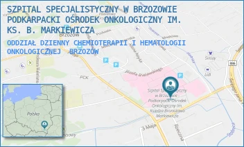 ODDZIAŁ DZIENNY CHEMIOTERAPII I HEMATOLOGII ONKOLOGICZNEJ - SZPITAL SPECJALISTYCZNY W BRZOZOWIE PODKARPACKI OŚRODEK ONKOLOGICZNY IM. KS. B. MARKIEWICZA - UL. KS. J. BIELAWSKIEGO 18, BRZOZÓW