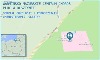 ODDZIAŁ ONKOLOGII Z PODODDZIAŁEM CHEMIOTERAPII - WARMIŃSKO-MAZURSKIE CENTRUM CHORÓB PŁUC W OLSZTYNIE - JAGIELLOŃSKA 78, OLSZTYN